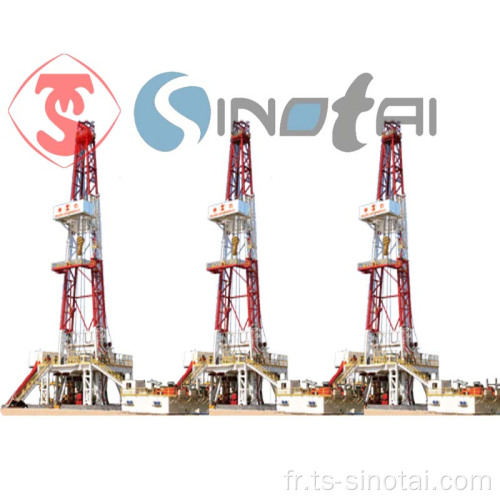 Plate-forme de forage de puits de pétrole sur patins standard API ZJ30/ZJ40